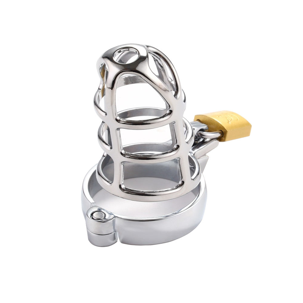 Discover the Pitiful Penal Prison, an amazing chastity cage fusing style and convenience. Its cobweb design ensures hygiene, while the pee hole maintains ease. Enjoy secure play with the sturdy padlock included. Unmissable comfort with multiple rings! React with pleasure to a lifestyle free from shame.