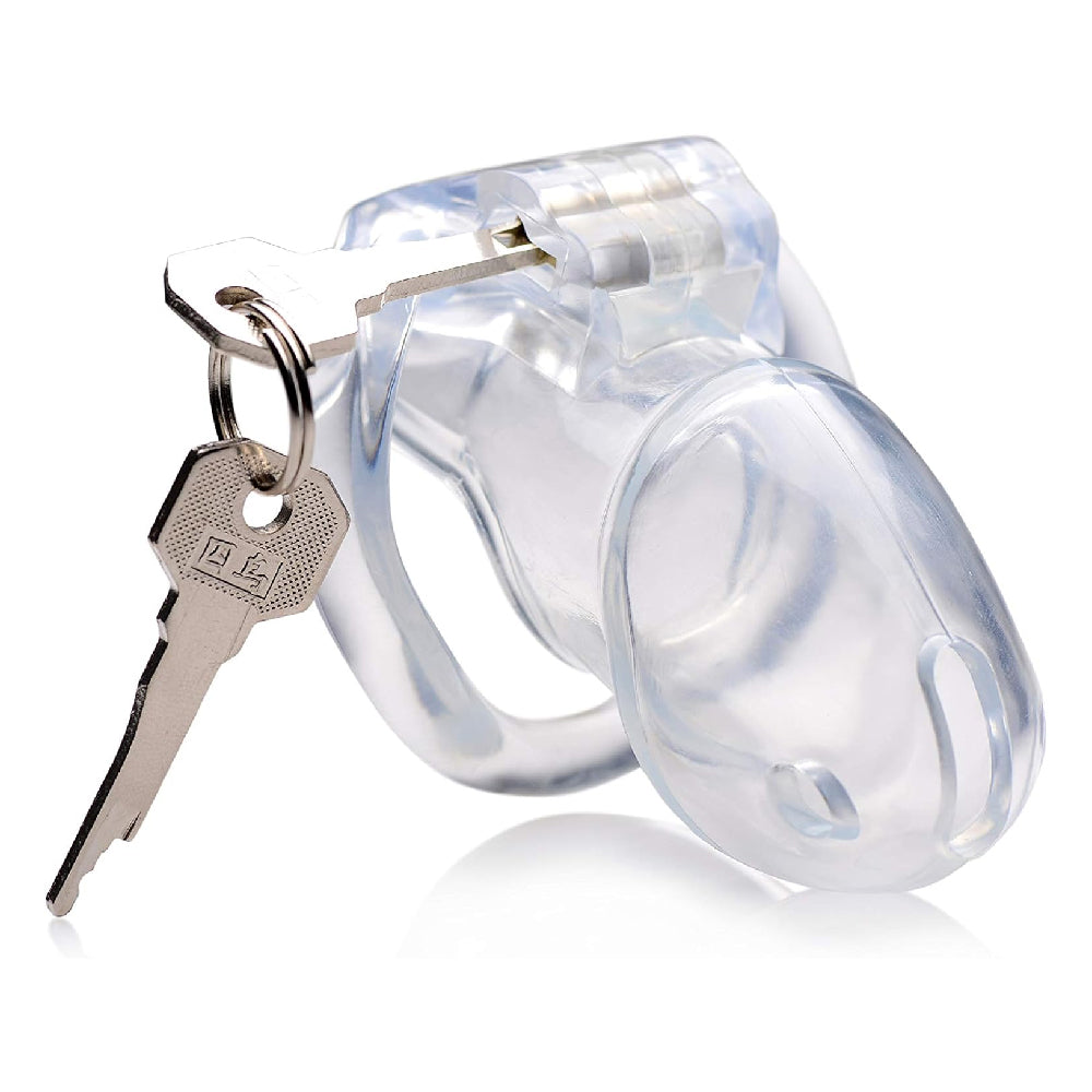 Transparent and lightweight, this quality Holy Trainer V4 cage in durable resin is the perfect starter upgrade. Its discreet, breathable design ensures comfort, even through airport detectors, with an effective locking trainer for subtle control.