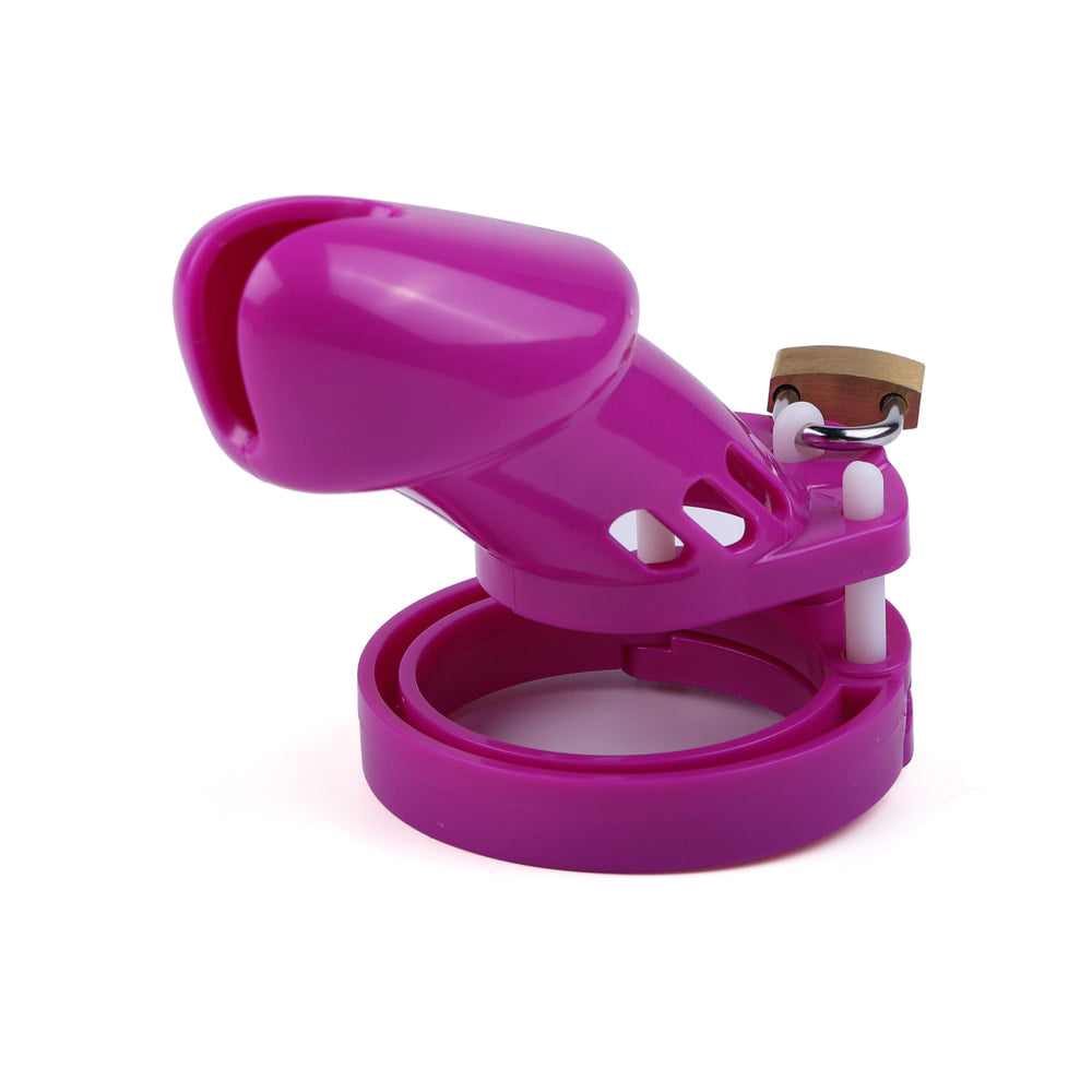 Unveil your sissy side with the Purple Plastic Sissy chastity cage. Its pretty, vented design ensures a comfy fitment, providing a secure yet playful experience. Perfect for beginners and beyond!