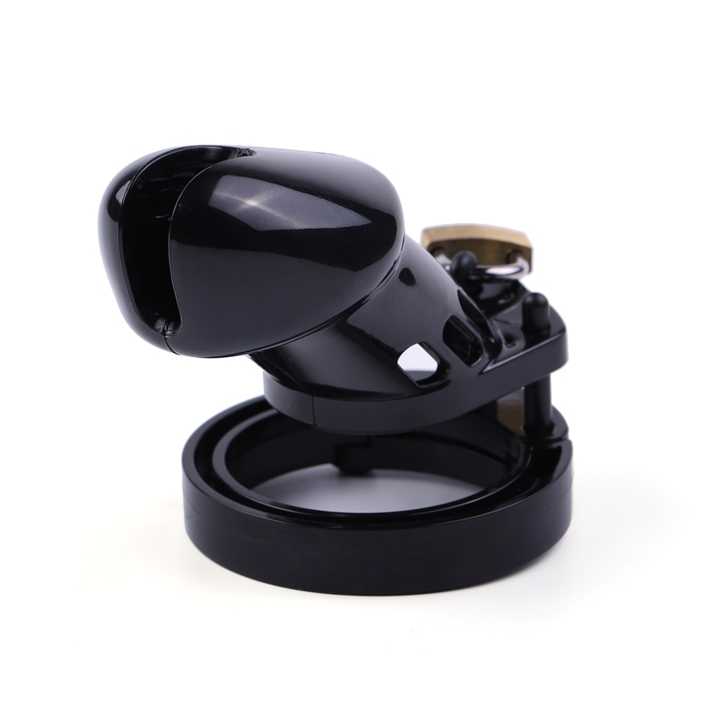 Elevate your play with this sleek black silicone cage. Its narrow design offers a snug touch, while the breathable mesh ensures comfort during extended wear, making it perfect for discreet use.