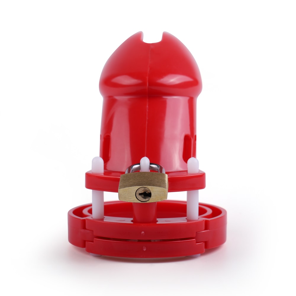 Achieve style and comfort with the Red Rocket Silicone Chastity cage. Its affordable, versatile size options cater to diverse tastes. Secure your desires stylishly with ease.