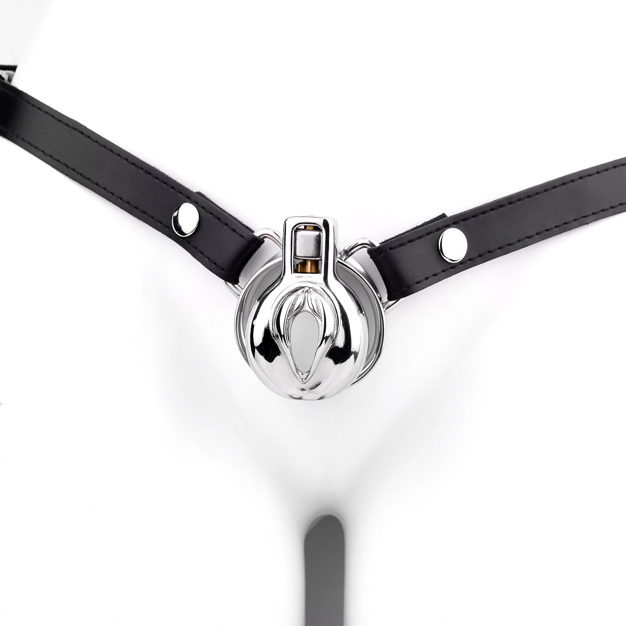 Unlock the strict, sadistic thrill of control with this strong chastity device. Its robust stainless steel punishes wanderlust, making any loser submit willingly to their keyholder.