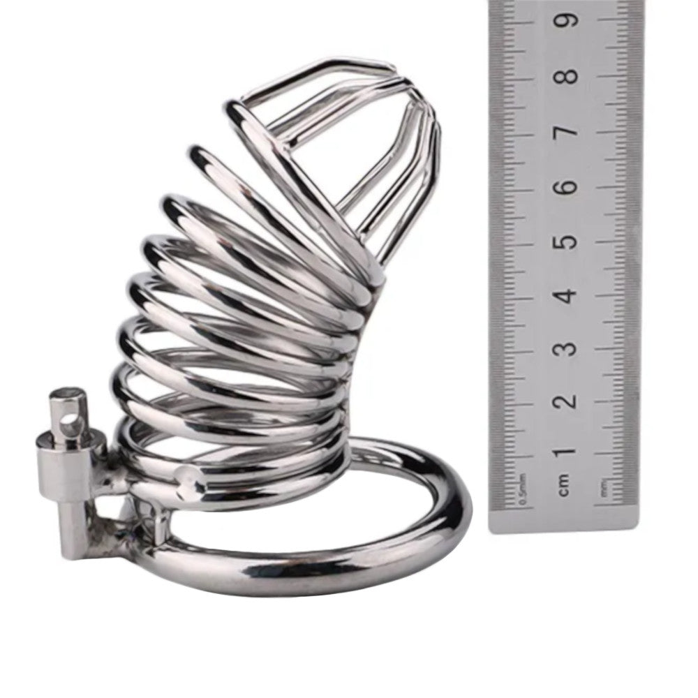 Enjoy easy, discreet wear with our stylish chainmail chastity device. With its ergonomic fit and unique airflow design, it's perfect for queens who value comfort and cleanliness. Clean effortlessly in the shower and embrace secure, hygienic all-day wear.
