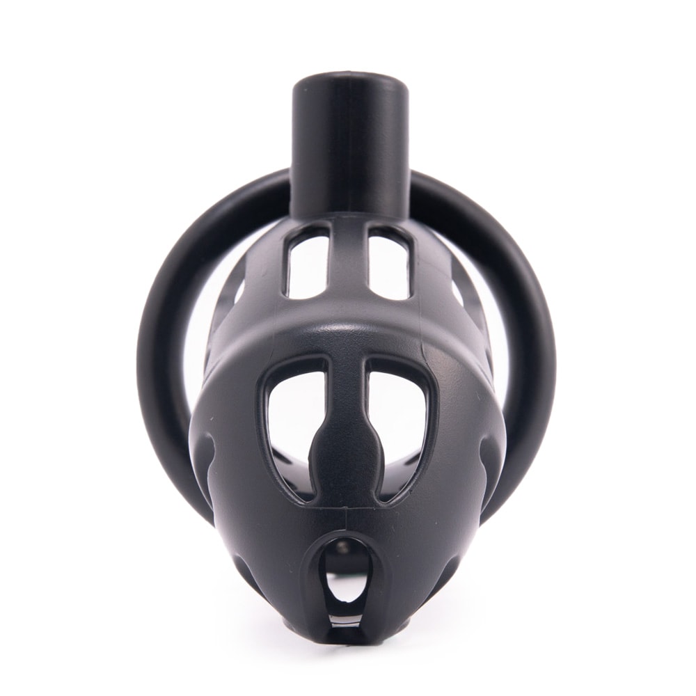 Unlock a world of thrilling possibilities with our sleek and stylish black plastic chastity cage. This gift includes three cock rings for a custom fit, ensuring comfort for party play or forever exploration.
