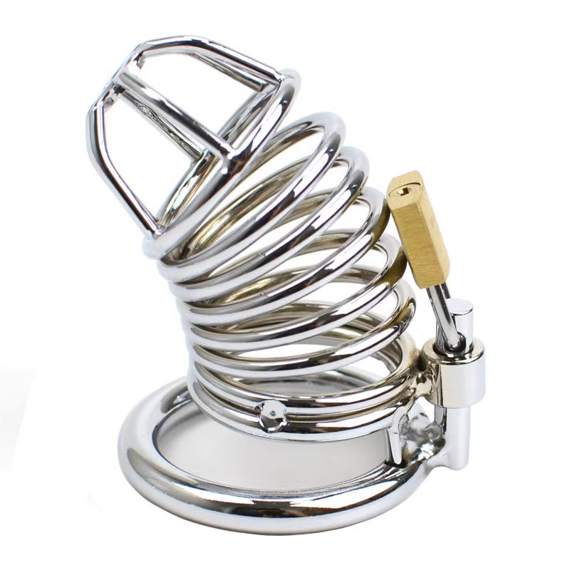 Upgrade your restraint with our sleek, close-ended cage. Crafted for comfort during extended wear, it includes three rings minus any compromise. Unlock a new level of submission.