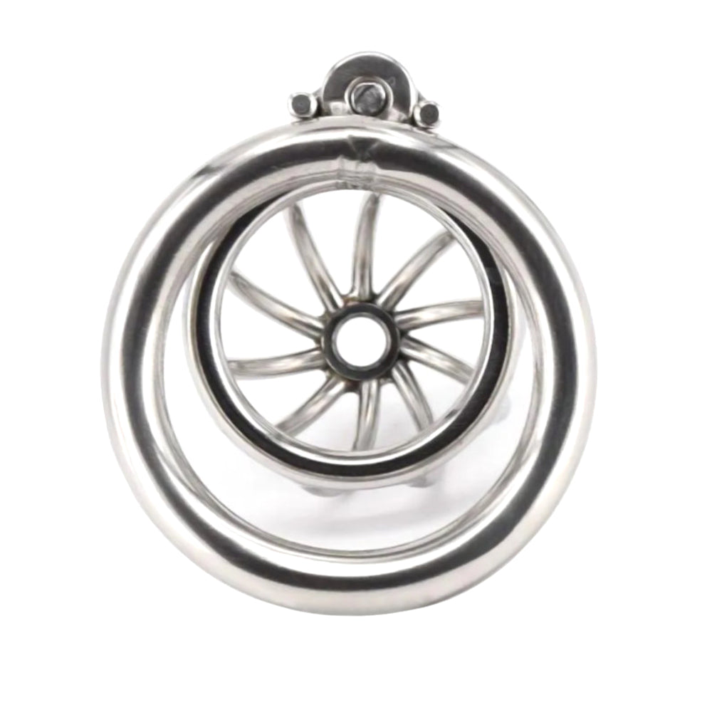 Discover thrills with our Locked Up Man Metal Cock Cage. Its robust stainless-steel build works perfectly for long-term wear. Decide on a snug fit with possible ring sizes. A splendid blend of security and visual appeal makes weird explain moments delightful, enhancing your journey.