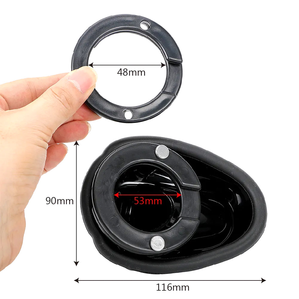 The innovative flat punisher shape offers complete concealment while maintaining comfort. Triple-sized options ensure a snug fit, making it perfect for discreet, long-term chastity play.