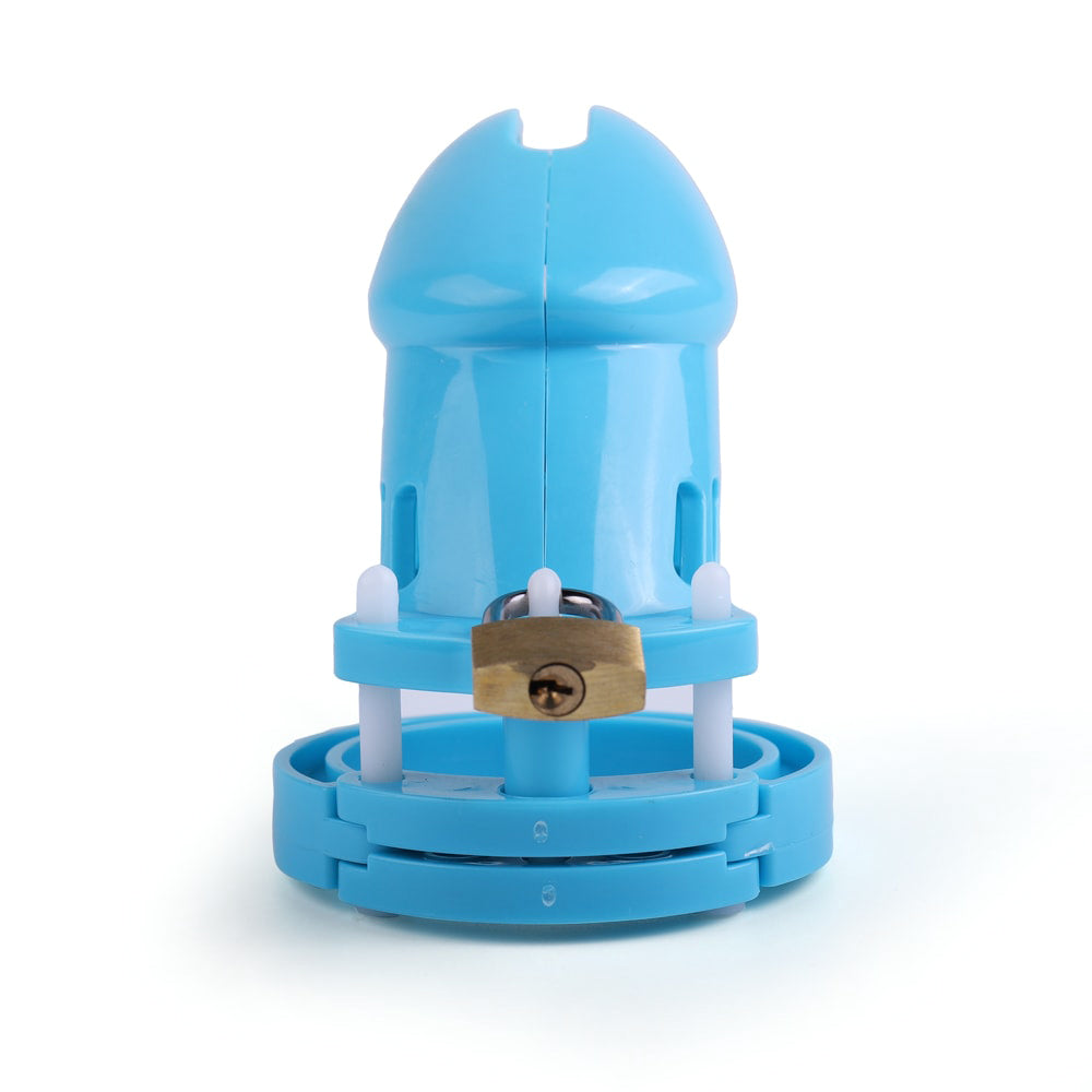 Discover the thrill of playful submission with the Cute Little Boy chastity cage. Its blue, lightweight design offers discreet wear under clothes, while multiple ring sizes ensure a customizable, snug fit. Ideal for exploring short term or xtreme scenarios, this device keeps you stylishly locked with ease. Enjoy the journey of caps and books with this unique accessory.