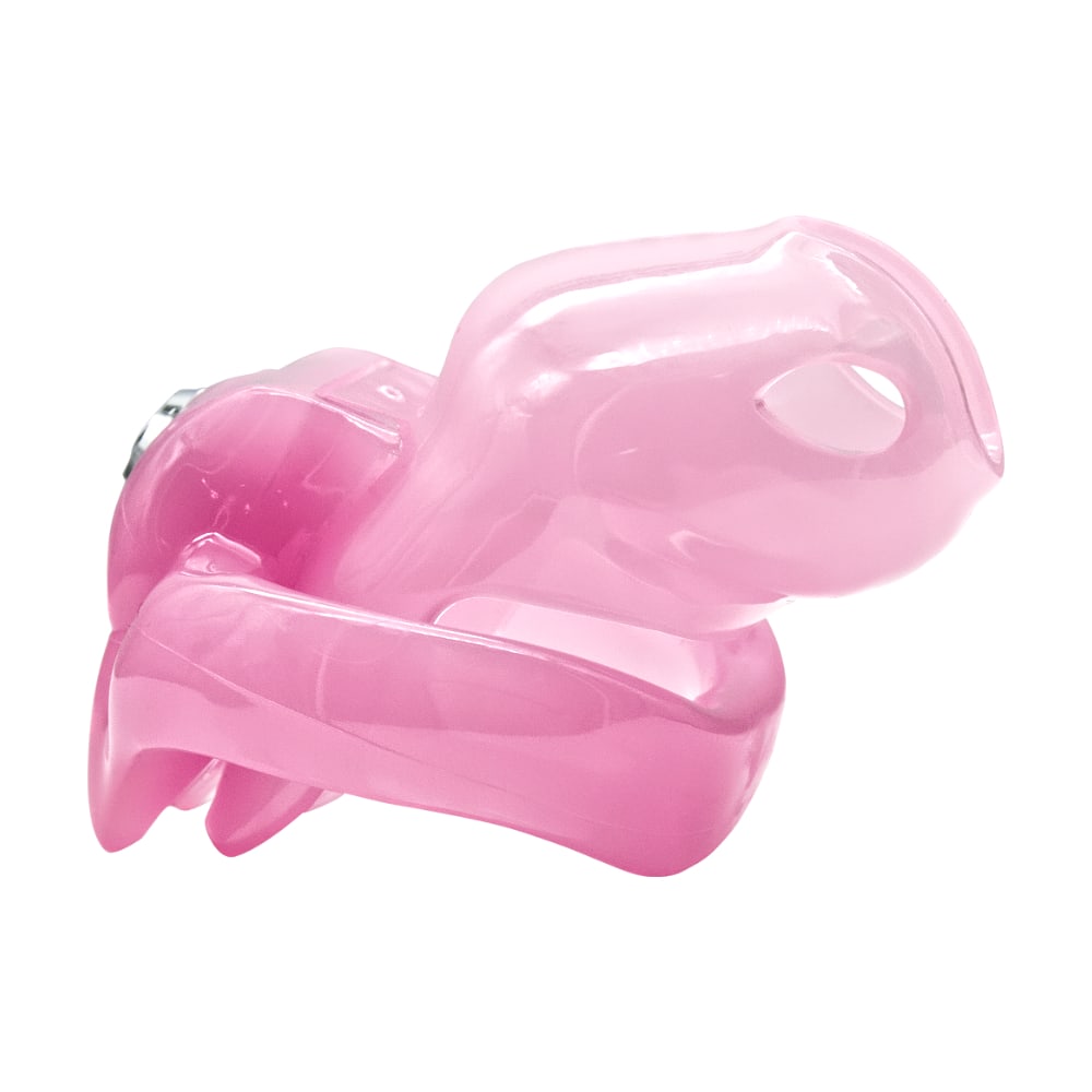 Unlock femininity with the Holy Trainer V5 Pink Resin Cage, super comfy and narrow for snug fit. Easy to assemble, secure, and perfect for sissification with a touch of pink.
