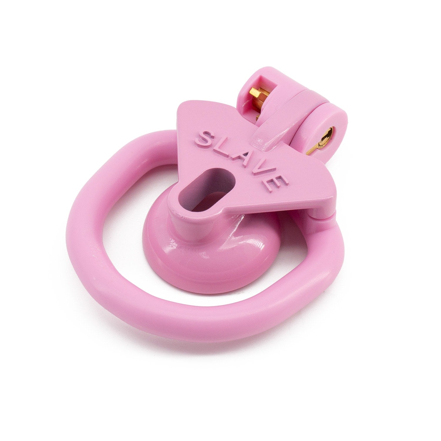 Dive into full submission with the Tiny Slave Cage. Lightweight pink or black resin keeps male slaves under Mistress's supremacy. Multi-ring fit secures the smallest anatomy, ensuring ultimate control.