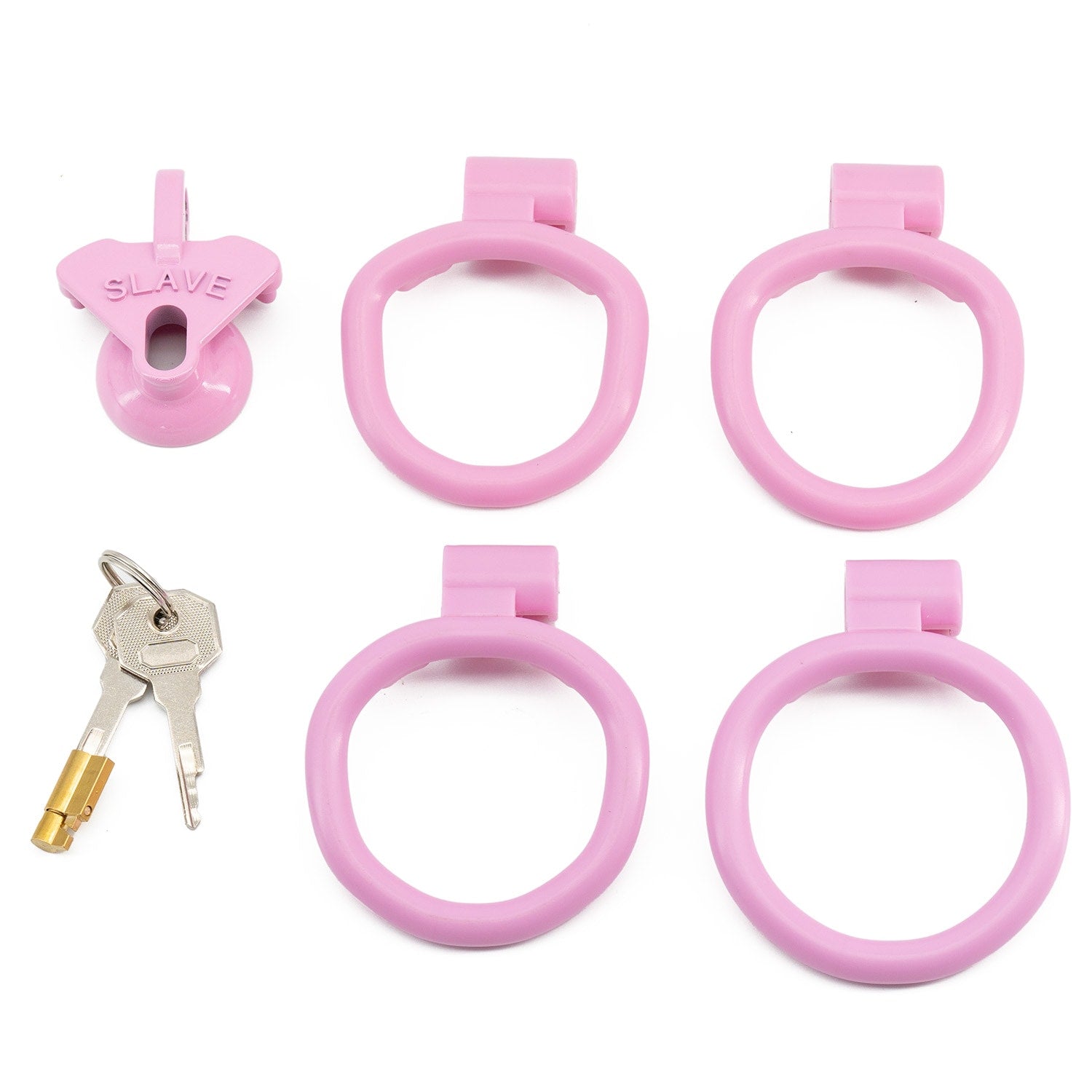 Slip into control with our silicone Tiny Slave Cage. Featuring a snug fit with a busting bar-divider, available in pink or black, it ensures safety and discretion. Perfect for long-term sissy chastity play!