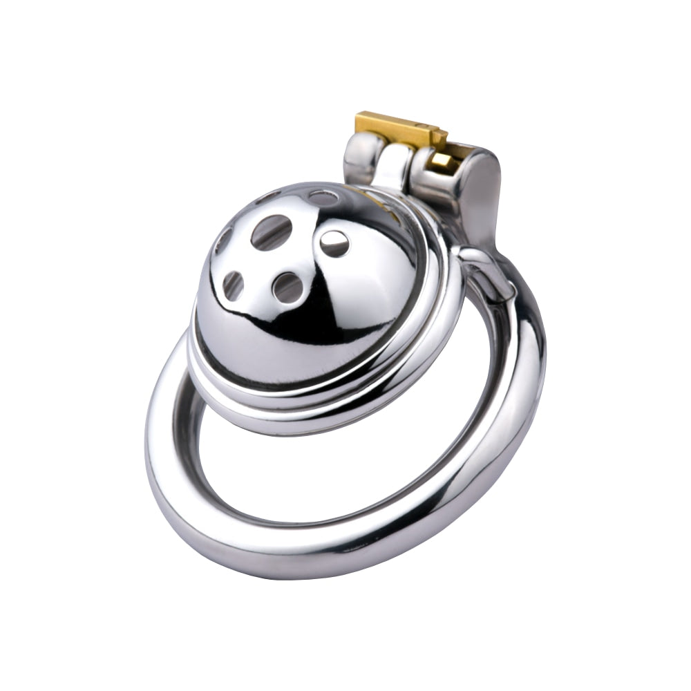 Secure your desires with this sleek, skin-friendly metal cage. Thick, welded craftsmanship ensures durability and comfort, while a discreet lock and adjustable length offer tailored security for any scenario.
