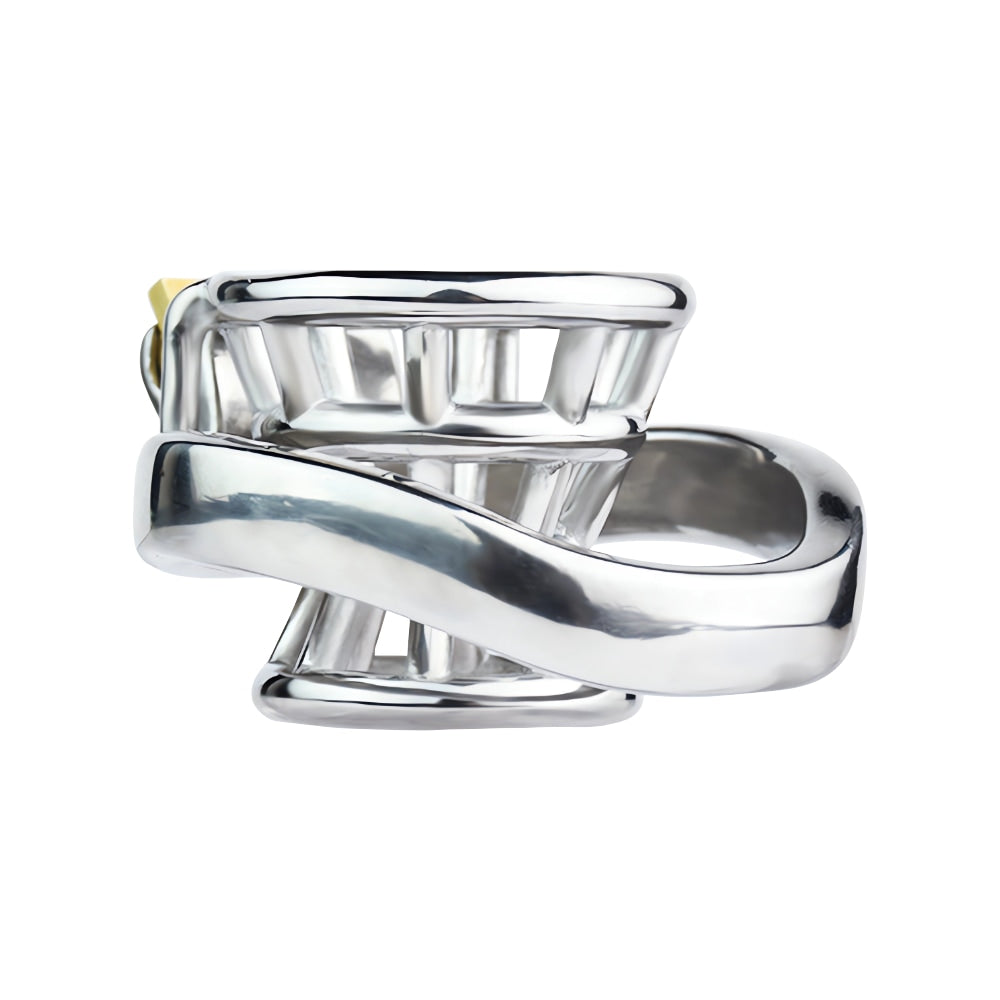 Unlock your desires with our Comfortably Metal Inverted Chastity Cage. Its unique inverted design prevents pinching, ensuring a snug yet comfortable fit. Customized ring sizes offer a tailored experience, while the breathable structure maintains hygiene. Embrace your submissive side discreetly with this seamless, robust cage that fits any lifestyle.