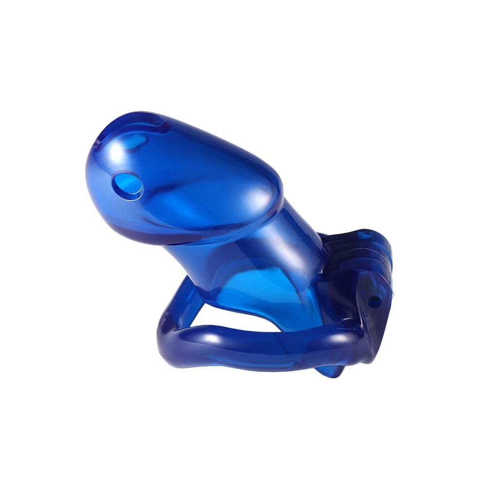Experience restraint with Holy Trainer V1's silicone cage, combining comfort and security. The ergonomic spiral design offers an upgrade from traditional devices with extra breathability, transforming submission into a luxurious jail.