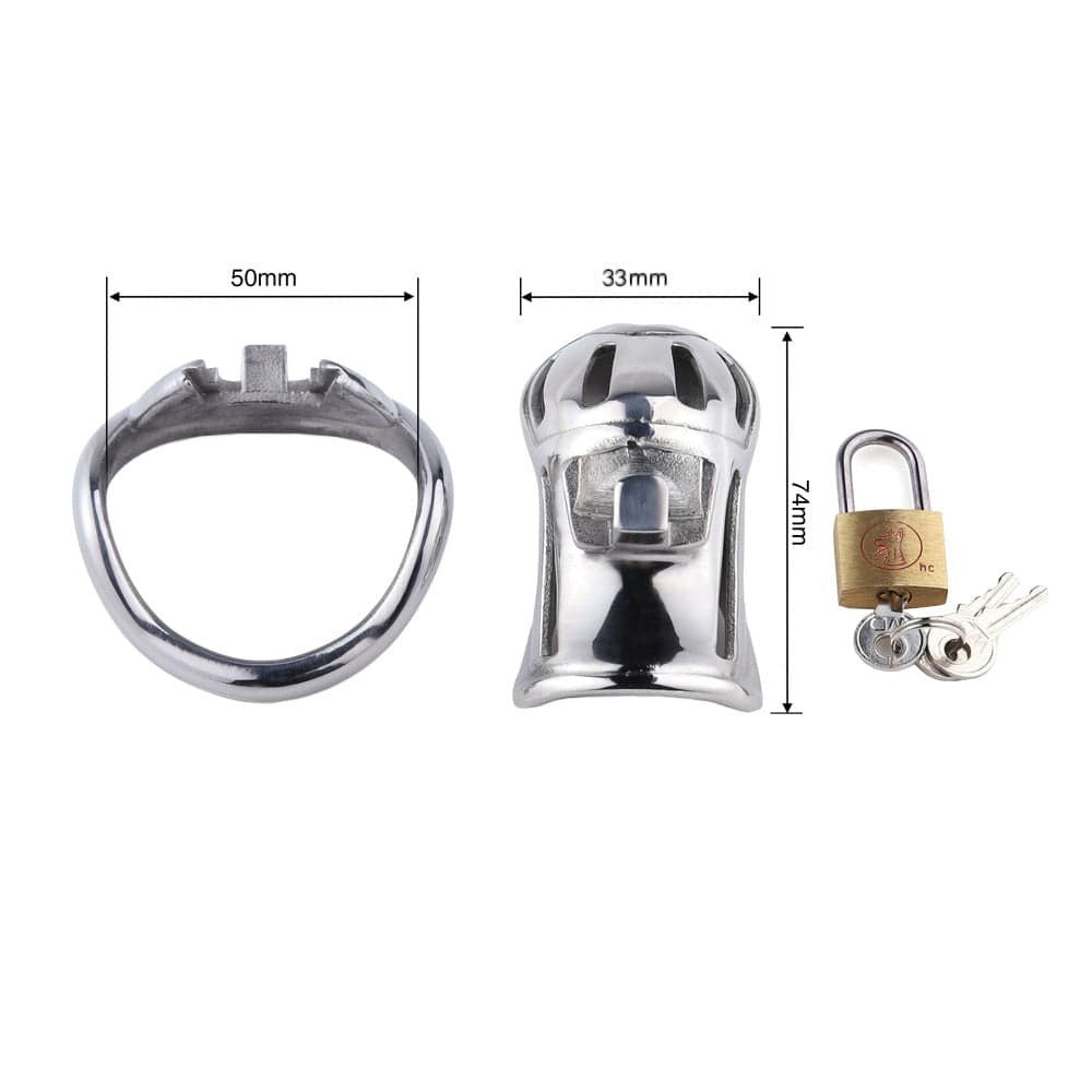 Discover ultimate control and comfort with the stainless steel cage, offering perfect fitment with multiple ring sizes. Easy to clean, it’s the cheapest way to explore inescapable desires.