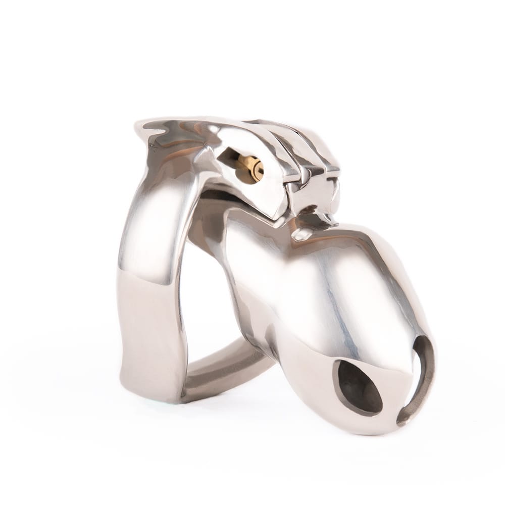 Unlock the path to submission and devotion with this stainless steel chaste kit. Serve your partner as a virgin, embrace your role as a eunuch slave, and find true pleasure.
