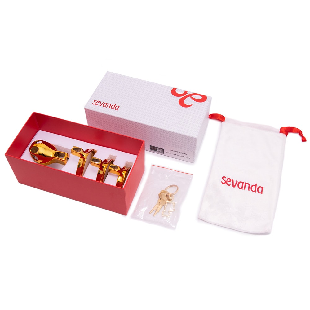 In the dance of love, this golden chastity device offers intimacy wrapped in elegance, a constant reminder of cherished submission. It fits securely, looks stunning, and keeps your heart tied to your partner, embracing both love and intimate surrender.