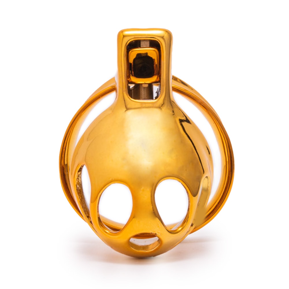Unleash your inner desires with our discreet gold chastity cage that looks stunning and won't betray its presence. Share your journey and join a supportive community as you link comfort and security together. Not the cheapest, but the best buy for those seeking premium quality and an elevated experience.