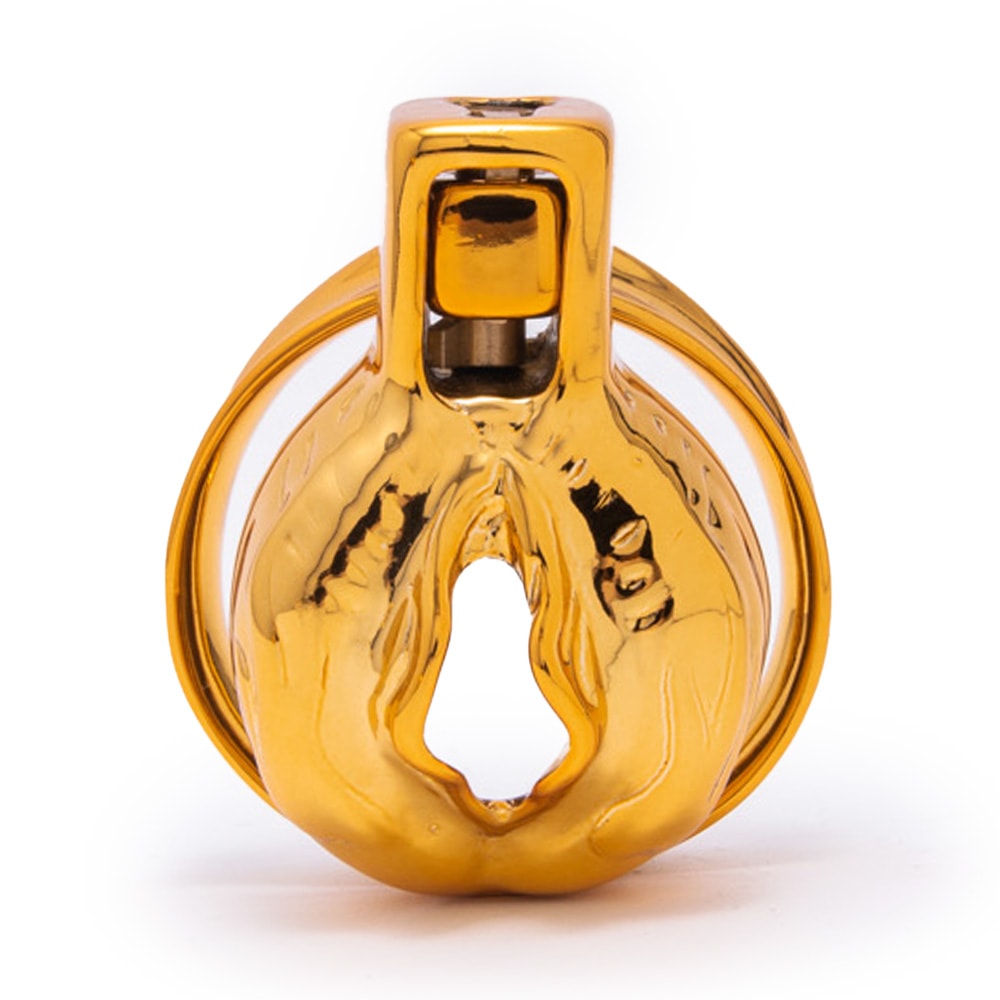 Luxurious gold sissy cage solves problems of comfort and discretion, wearing it feels expensive yet secure. Its lightweight, ergonomic design fades the rage of captivity, offering a snug fit for stylish submission anywhere, anytime.