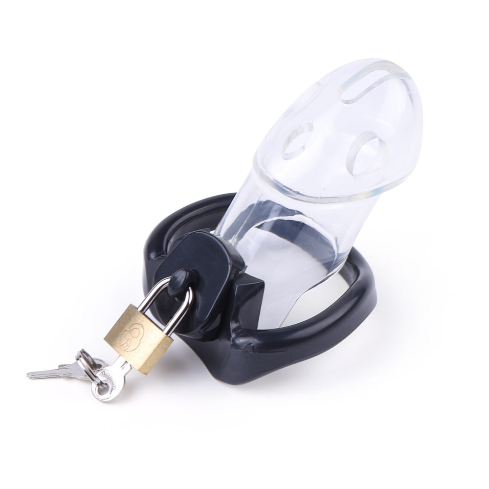 Unlock deeper intimacy with the transparent chastity cage, designed for both beginners and seasoned subs. Share power dynamics with your keyholder, benefit from seamless comfort, and tackle challenges with multiple ring options for a perfect fit. Embrace the lifestyle!