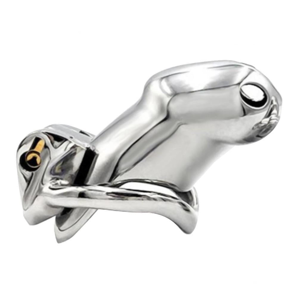 Unlock your desires with serious control using this premium stainless steel cage. Securely locked on your body, the keys are with your partner. A place of restraint, sparking thoughts and questions of submission. Enjoy comfort with multiple rings, designed for long-term wear.