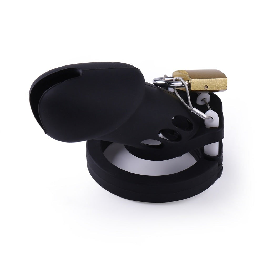 Embrace your feminine side with this pink silicone clip. Lightweight and stylish, it locks securely without the pain of traditional cages, offering comfort and affordability.