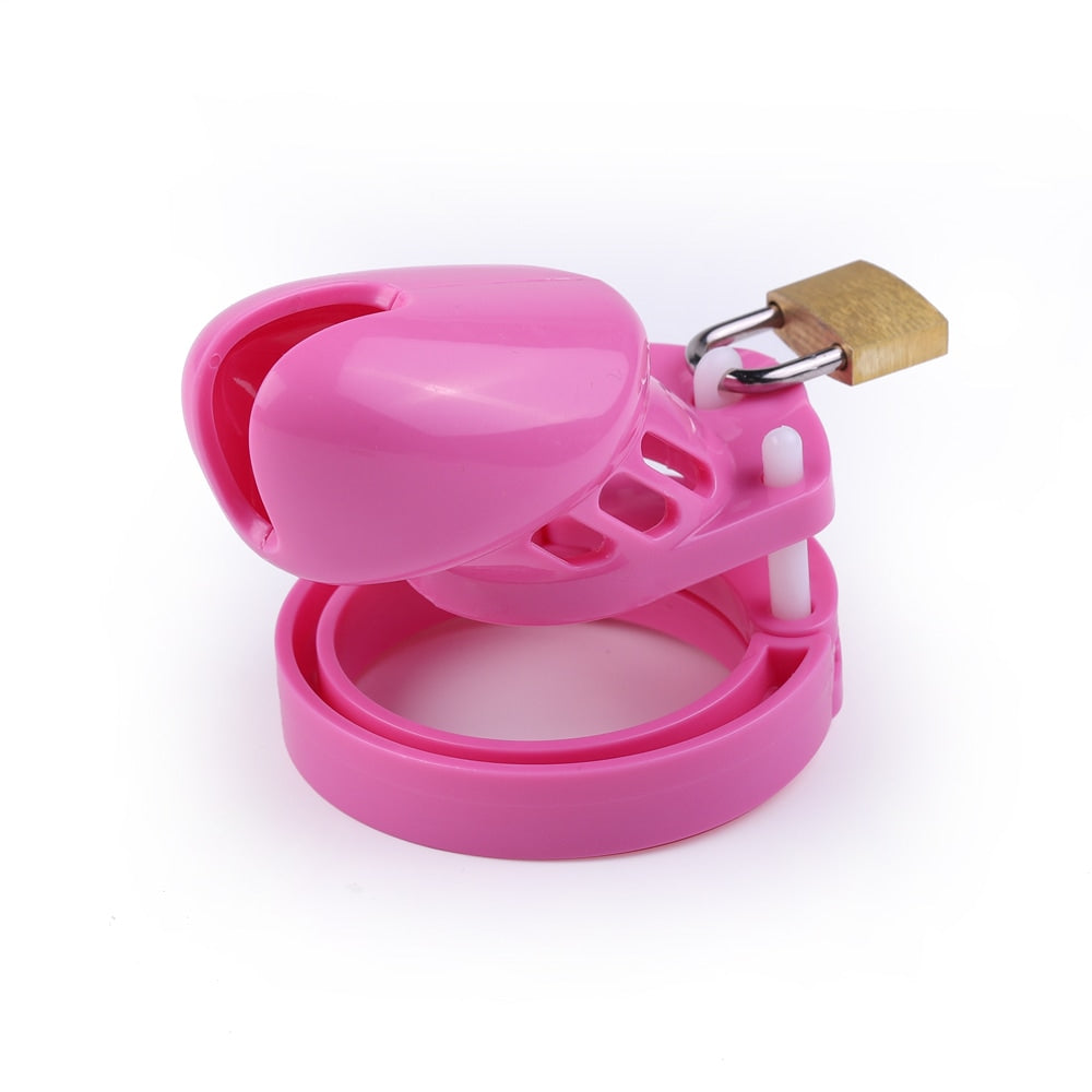 Unlock your desires with the Pretty In Pink Chastity Device. It's perfect for beginners or seasoned enthusiasts, offering motivation and an adjustable fit. Keys held by your keyholder enhance trust as you step into your new journey of being caged.