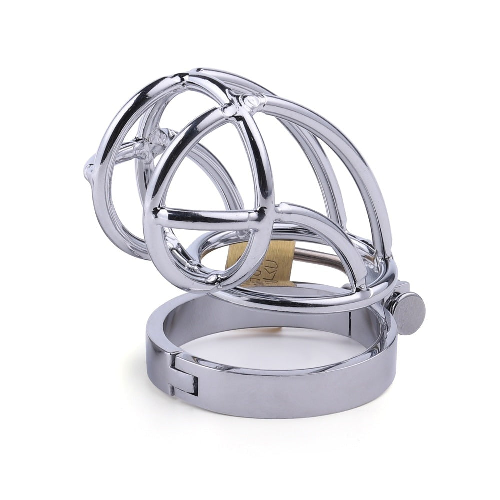 Unlock the power of control with this chastity cage. Three ring sizes ensure a perfect fit. As you decide on your commitment level, frustration becomes a memory you might miss.