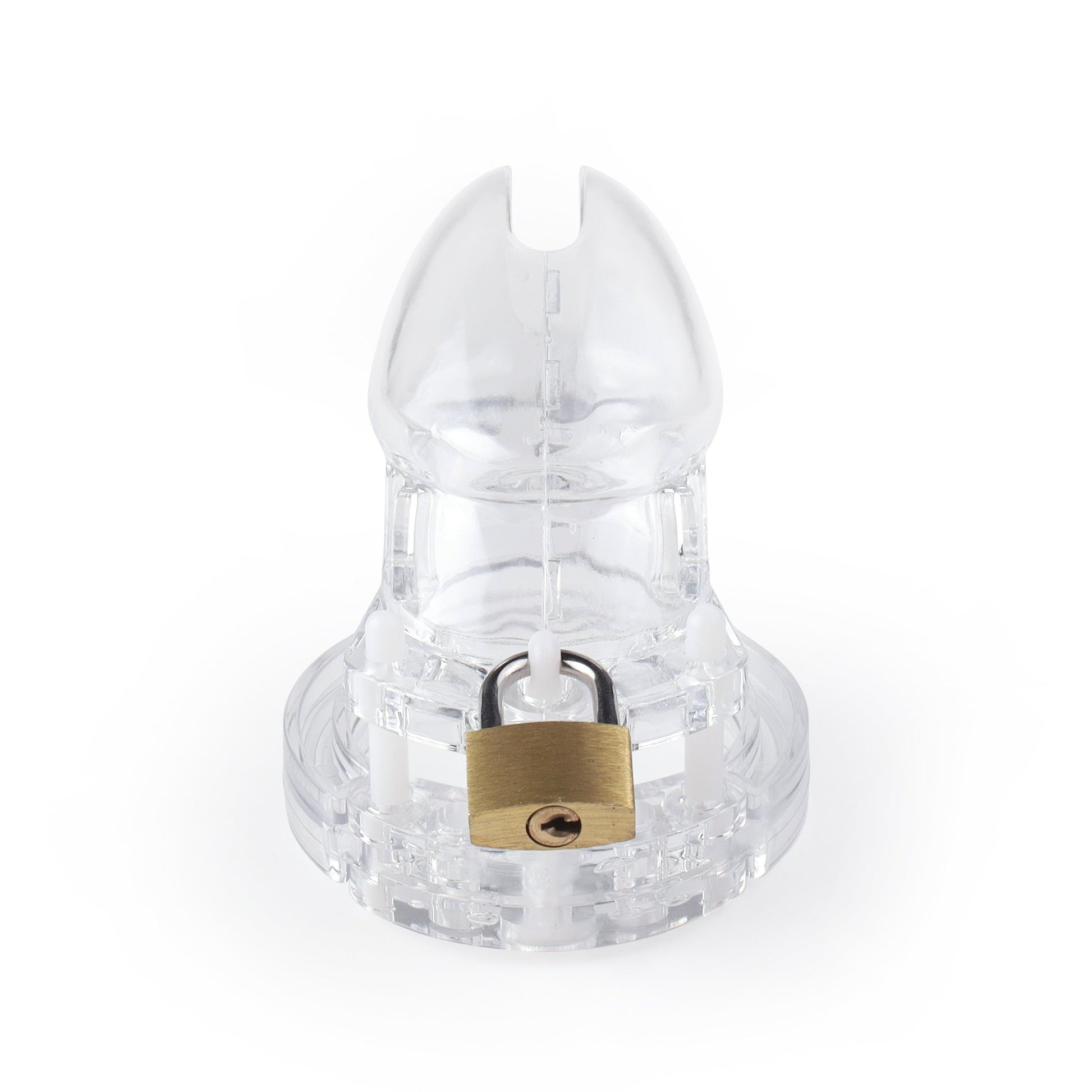 Transparent and snug, this plastic chastity cage is perfect for discreet wear and long-term comfort. Includes multiple ring sizes and a padlock. On sale now with fast shipping!