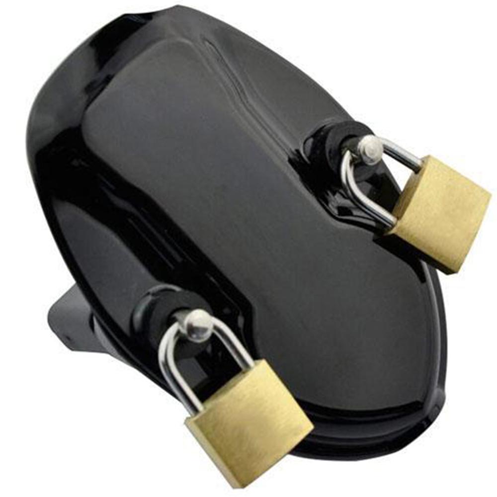 Dive into tantalizing tease and denial with this stunning black and clear cock and ball cage. Secure, snug, and discreet, it brings sissygasm potential close as ever, elevating handjob play.