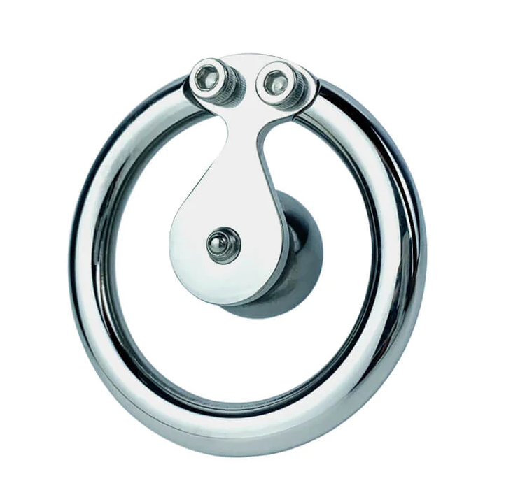 Unlock intense submission with our ingeniously designed ball trap. Feel secure with our little divider, ensuring no escape while you're busting for ultimate pleasure and control, all strings attached.