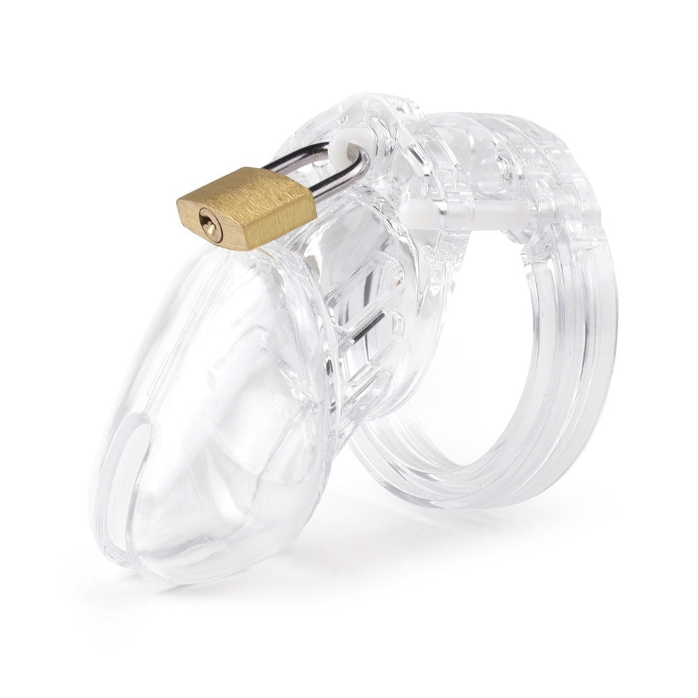 Enhance your BDSM play with this transparent chastity products. Crafted from PC plastic, its lightweight yet secure design offers a soft touch, girthy feel, and customizable fit. Enjoy inch-perfect control while maintaining hygiene with ease—experience long-term comfort and tantalizing denial.