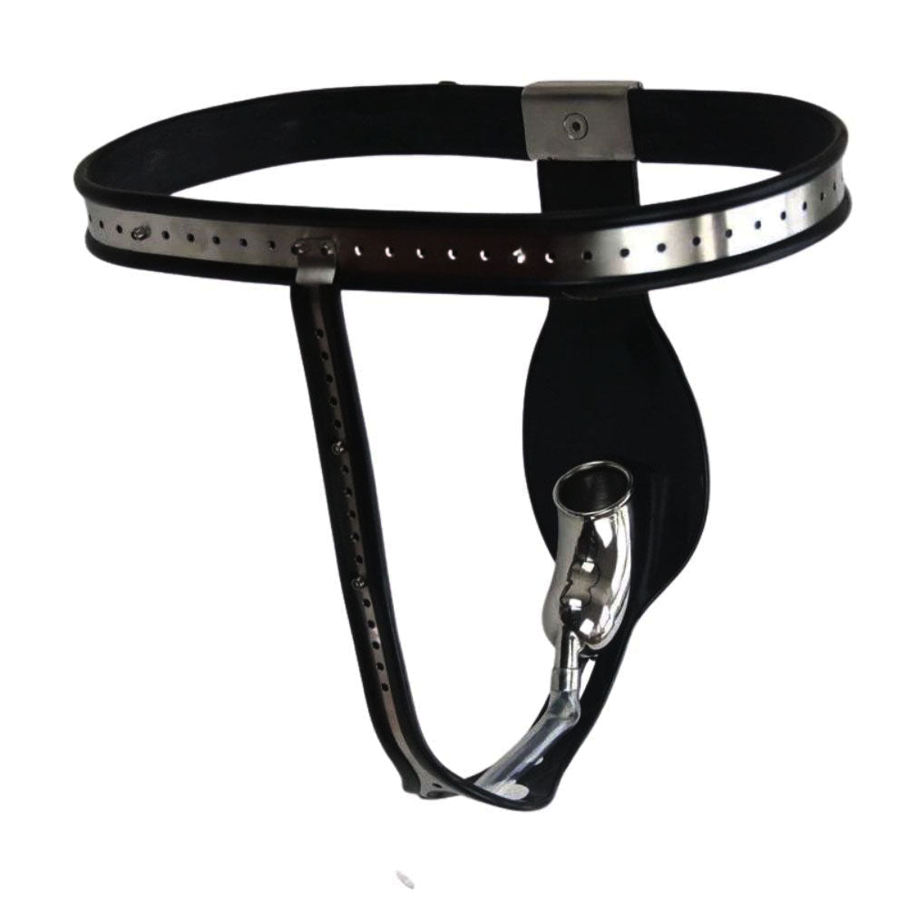 Unlock thrilling sensations with our innovative chastity belt featuring an inflatable butt plug. Designed for comfort with flexible silicone and secure stainless steel, this plug offers a customizable fit. The discreet catheter allows easy relief without removal, perfect for extended wear. Embrace the discreet thrill of a snug fit, like a rattlesnake waiting to surprise!