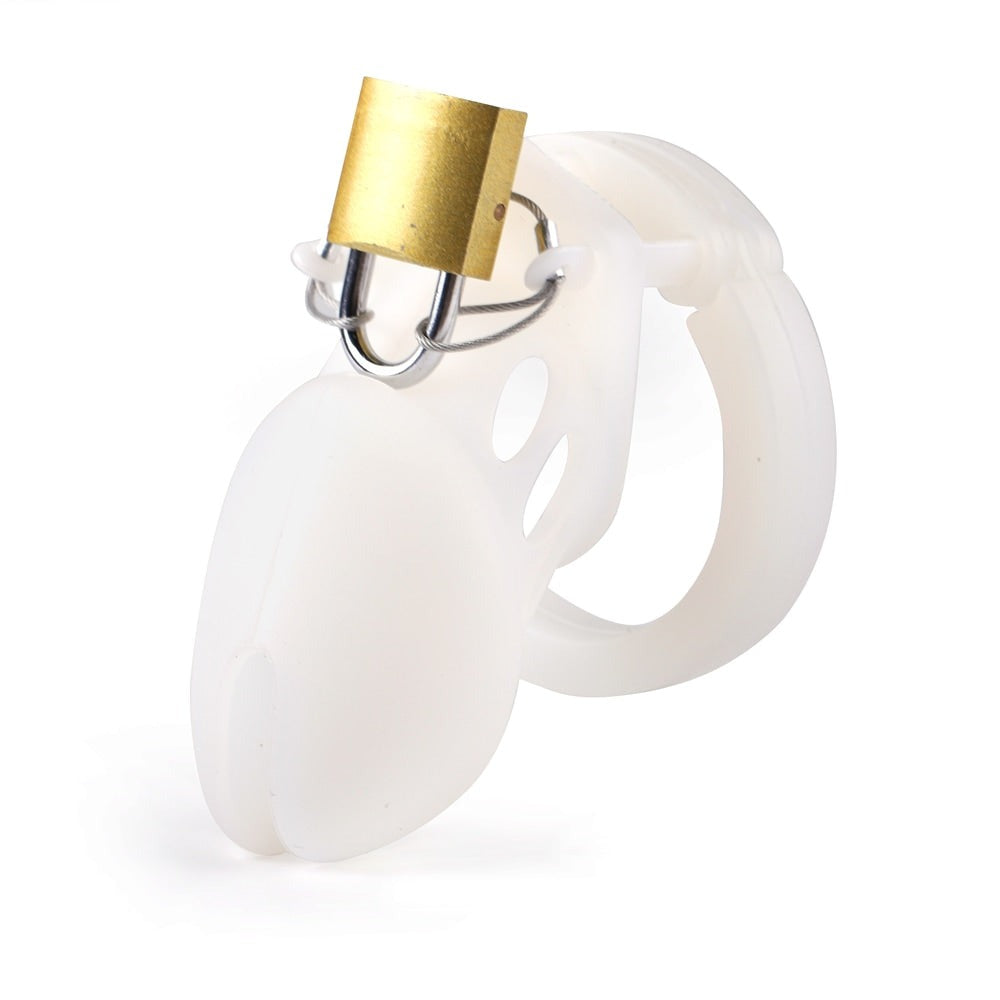 Flexible silicone security series ensures comfort while detained discreetly. Airport-friendly locks pass detectors effortlessly; ideal for prolonged man chastity, enhancing secure submission.