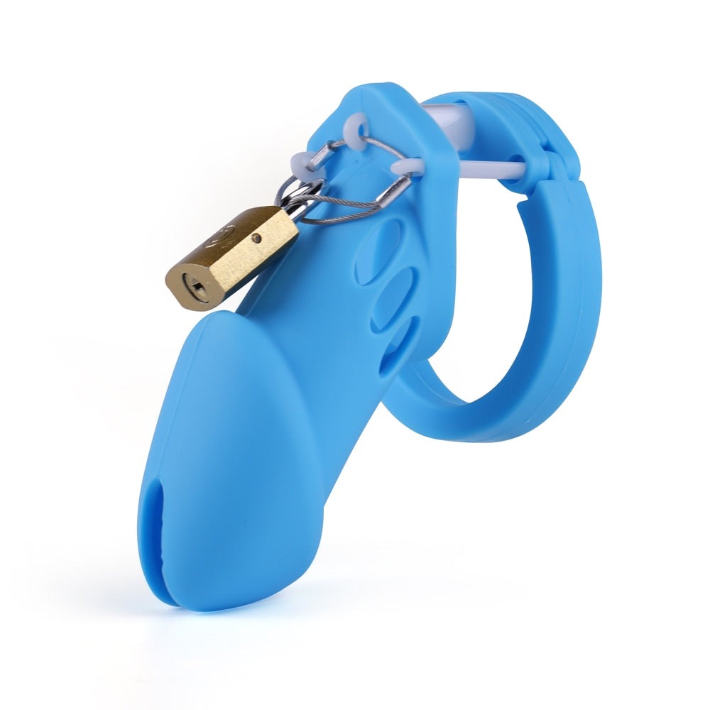 Unlock thrill and control with this silicone chastity key device. Perfect for keyholders, it's a symbol of dominance. Flexible and discreet, akin to a quiet rattlesnake keeping desires in check. Ideal for long-term wear, with versatile ring options for a snug fit.