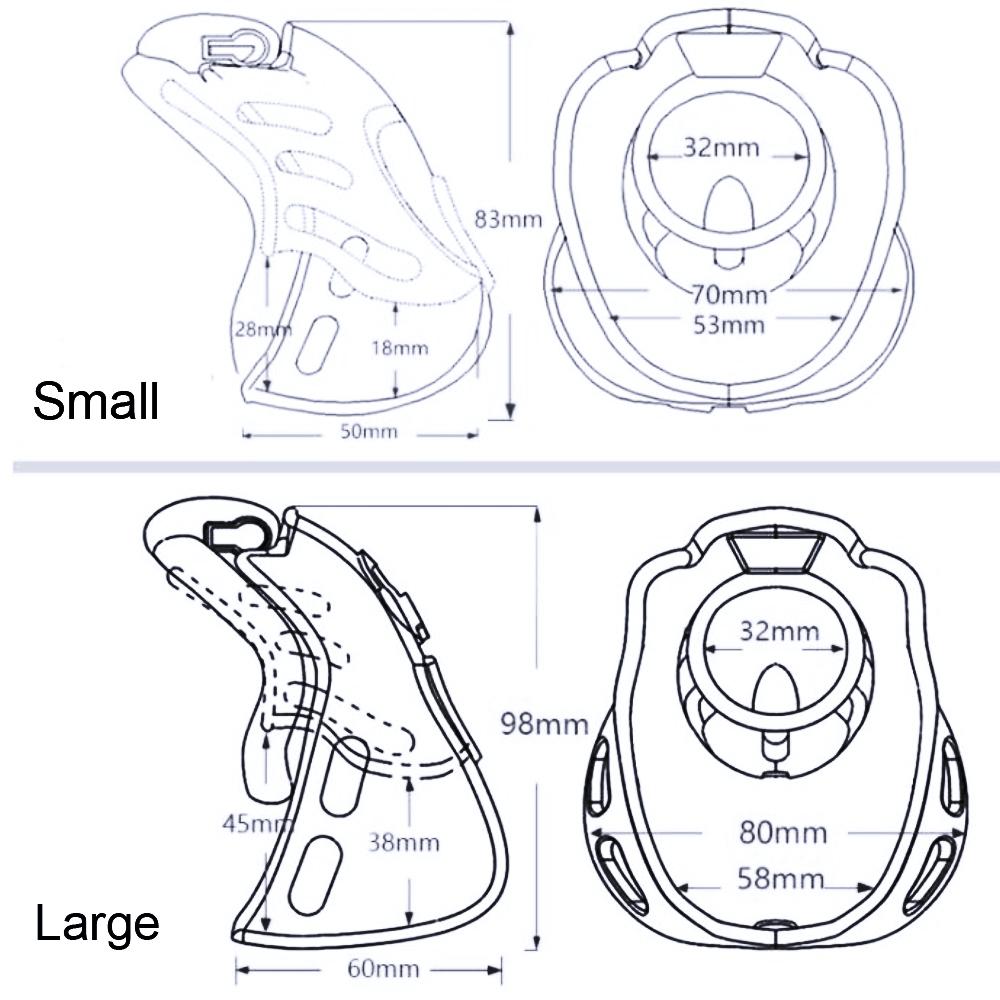 Feel the thrill of submission with our truly flat nub design, offering full enclosure and detector-defying comfort. Enjoy your enclosed state with secure, breathable bliss.