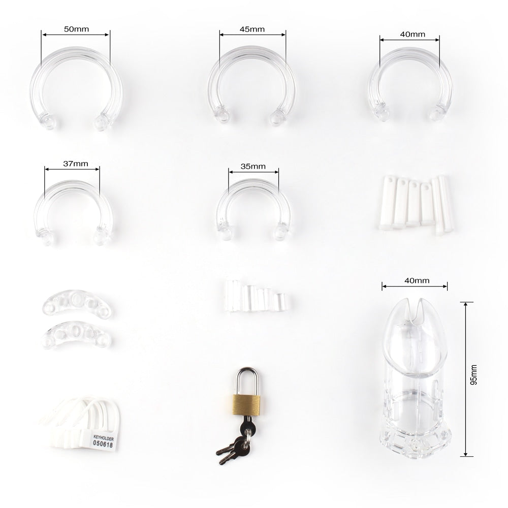 Clear Plastic Chastity Cage offers quality visibility with blackout-free observation and options for customizing fit. Budget-friendly materials ensure durability and comfort daily.