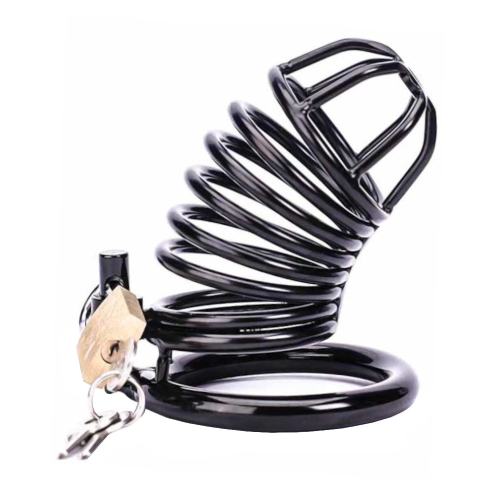 Unleash ultimate control with this affordable yet stylish black stainless steel chastity device. Its ergonomic fit ensures comfort, while the sleek look defies its budget-friendly price amid expensive rivals.