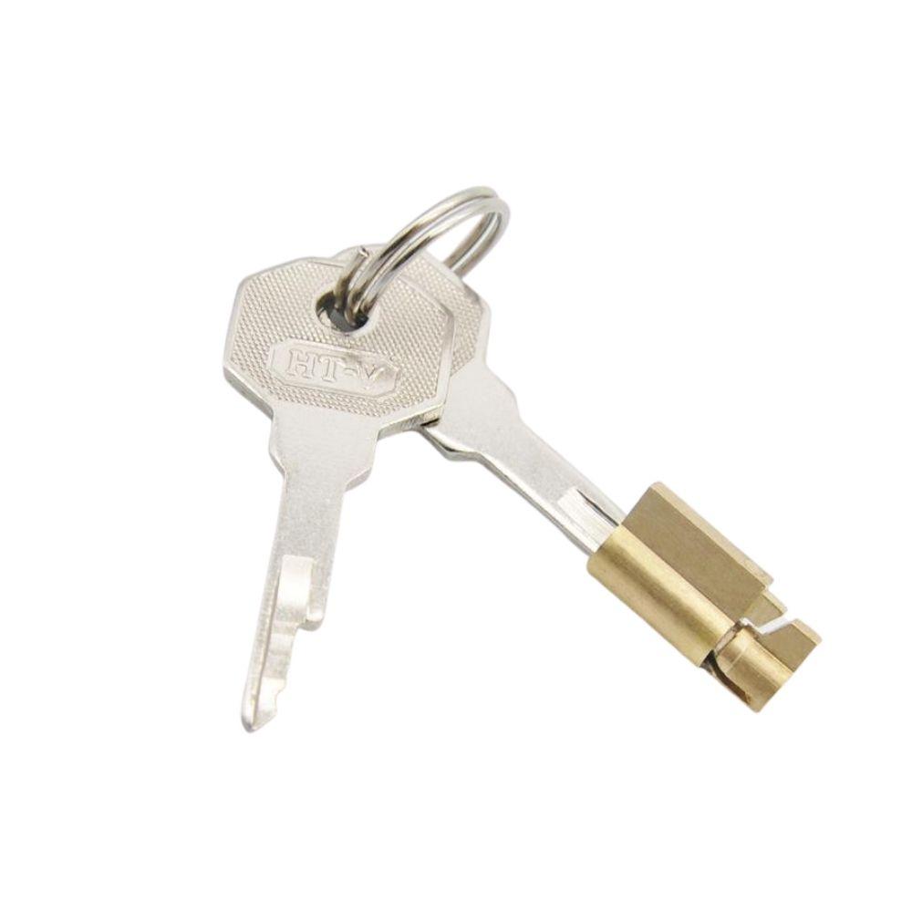 Smooth, sturdy, and secure, this stainless steel chastity barrel lock is the perfect replacement for lost keys. Highly reviewed for locking cages and enhancing trust, it’s an ideal gift.
