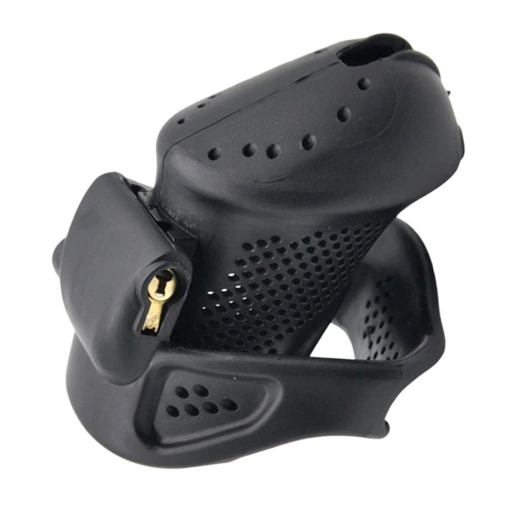 Order the Cobra Curved Chastity Cage, a lightweight, breathable, sized device. Buy now to maintain control with comfort—secure fit without the cold touch of metal.