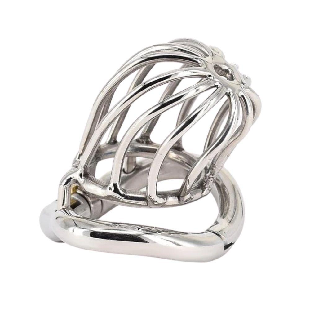 Discover thrilling submission with our top-notch stainless steel chastity cage. Its robust, ventilated design ensures comfort and hygiene. Possible scenarios include long-term play and public discretion. Decide your journey, become a prisoner to your desires, and enjoy finding the perfect fit with adjustable ring sizes.