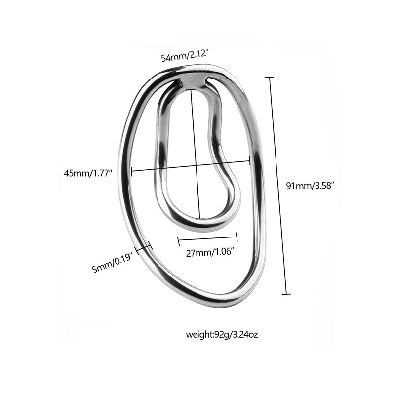 Guide yourself into the world of chastity with this elegantly curved clip, offering comfort and a discreet, sized solution for bigger aspirations. Enjoy secure fitting and easy cleaning, ensuring a smooth, intimate experience that's both stylish and functional.