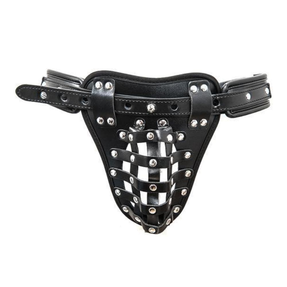 Embrace comfort and style with our jockstrap chastity belt. Its unique holed design offers secure, all-day wear in any attire. Perfect fit with adjustable waistband; ideal under jock or speedo!