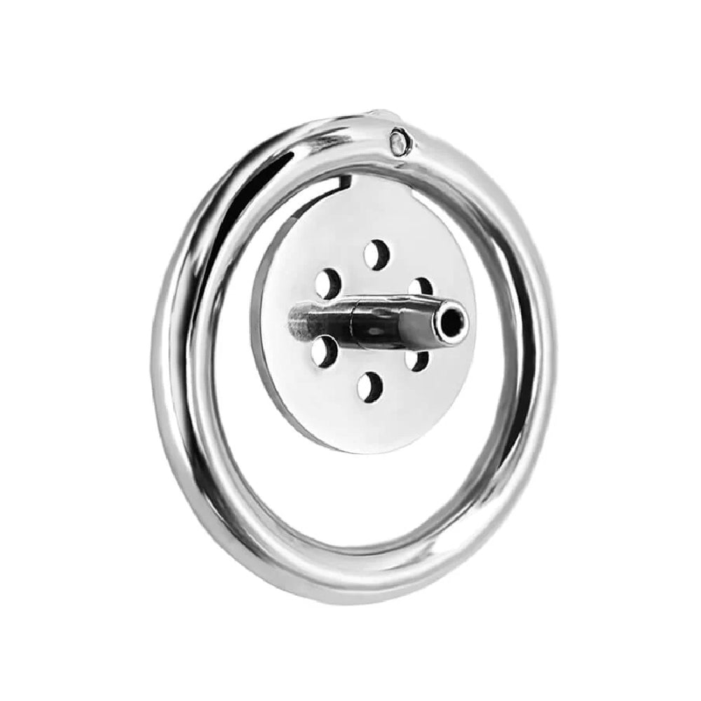 Inverted Negative Steel Male Chastity Cage