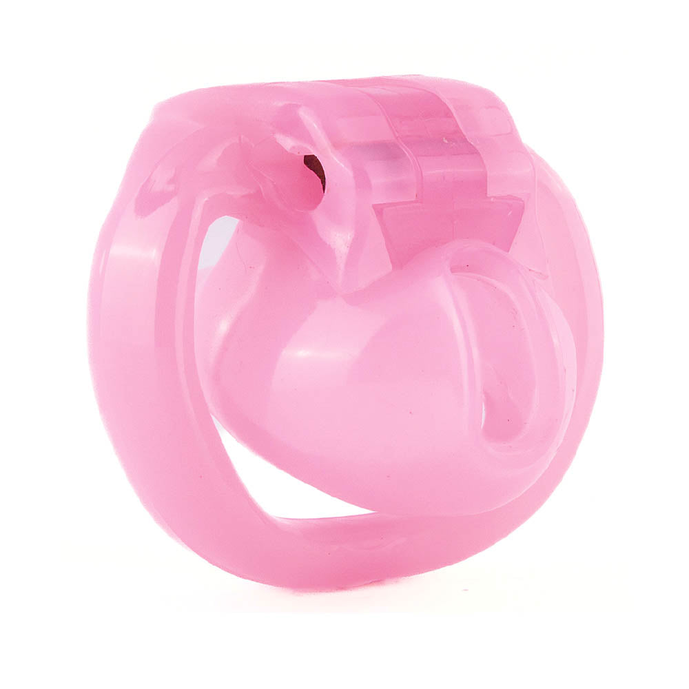 Holy Trainer V4 Pink Resin Sissy Chastity Cage