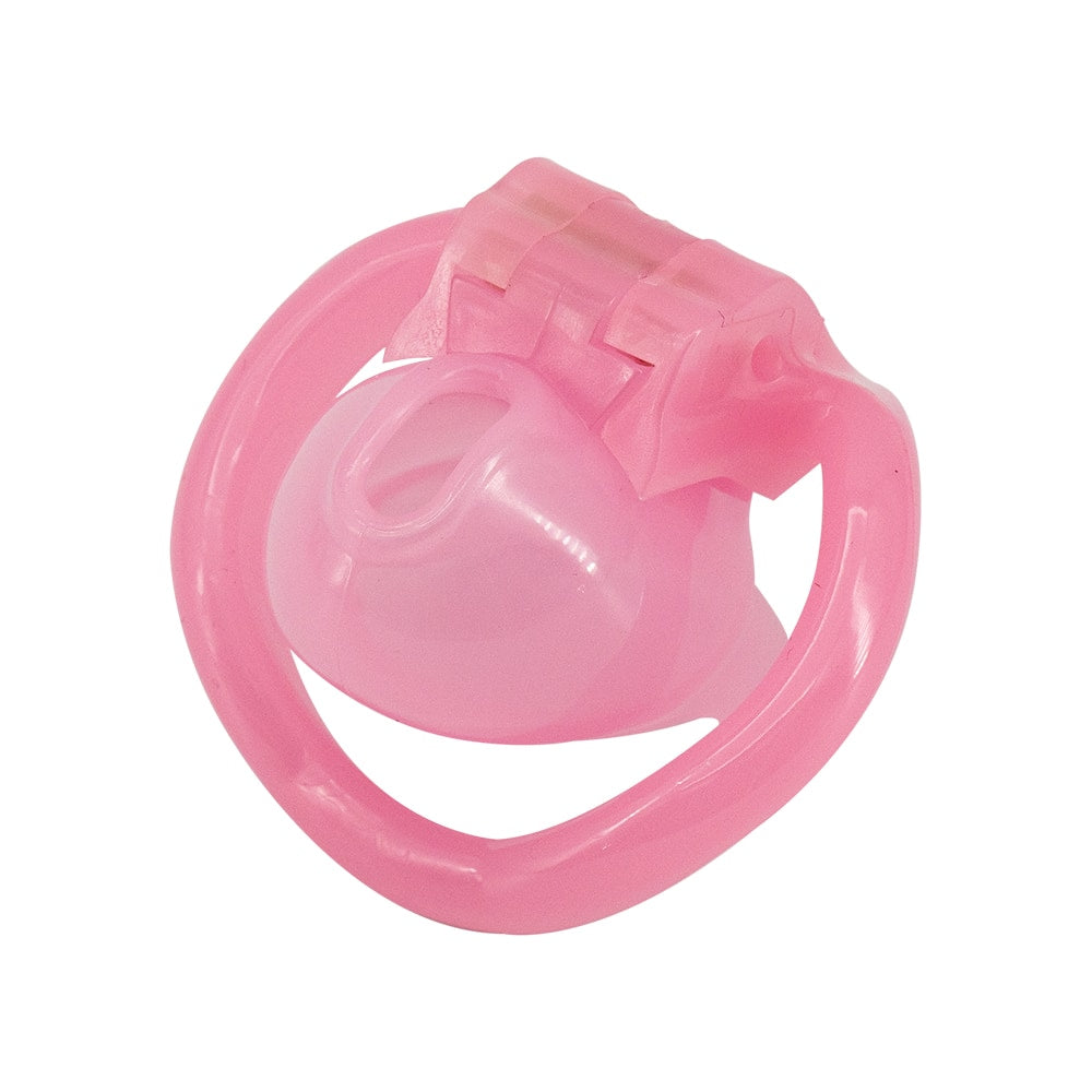 Unlock submissive desires with our pink chastity cage, offering discreet maid service and comfort under any dress. With adjustable sizing and secure locks, it's perfect for all sissies seeking restraint.