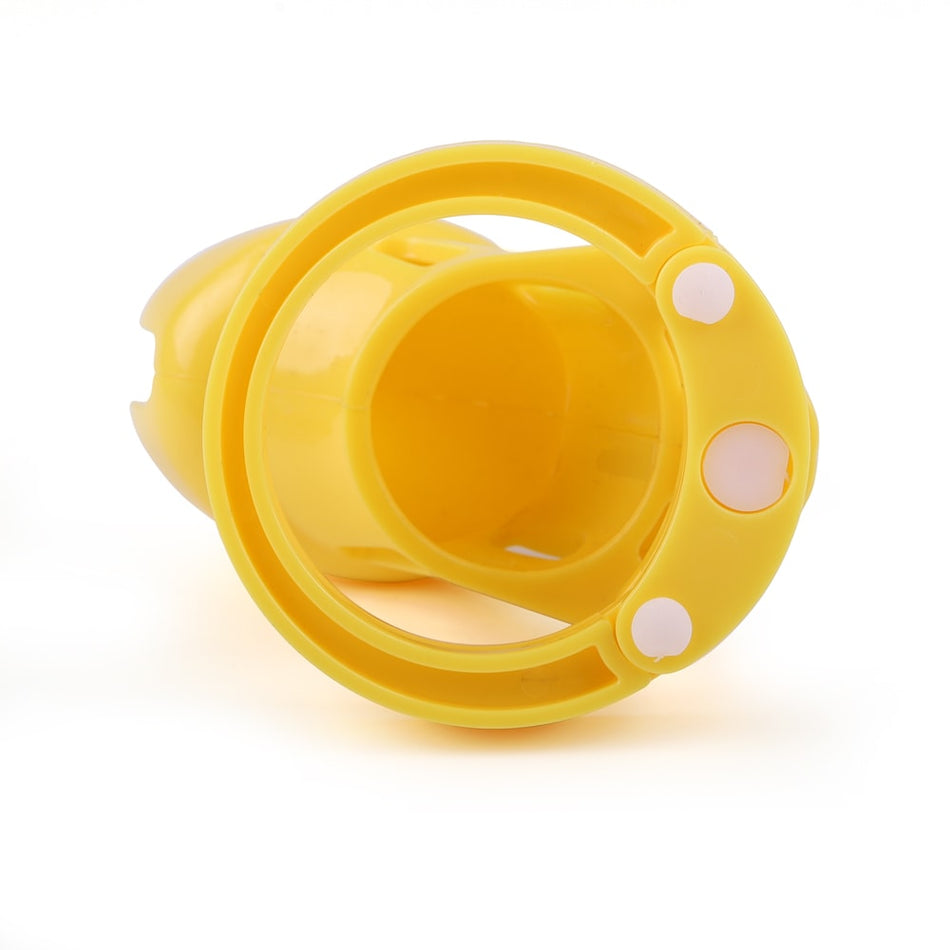 Yellow Bellied Sissy Cock Cage | Total Chastity