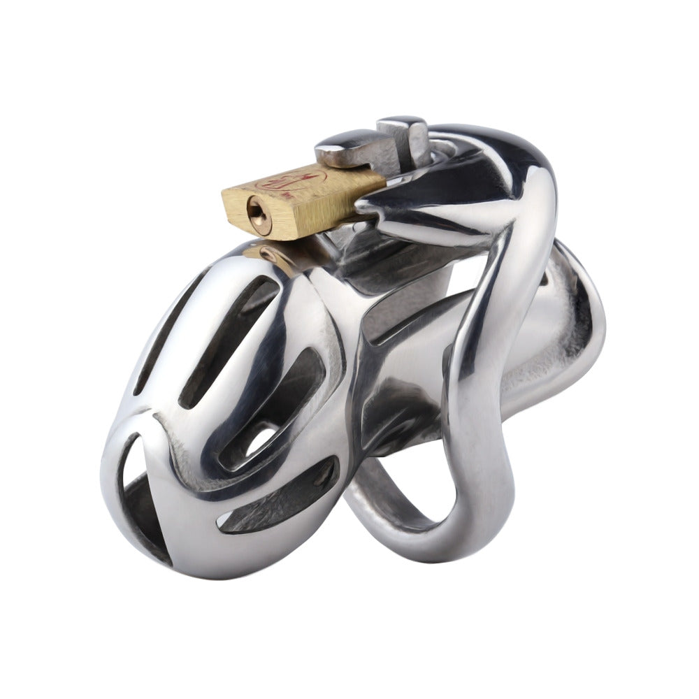 Compact Escape-Proof Stainless Steel Male Chastity Cage - Secure Penis –  invertedchastitycage