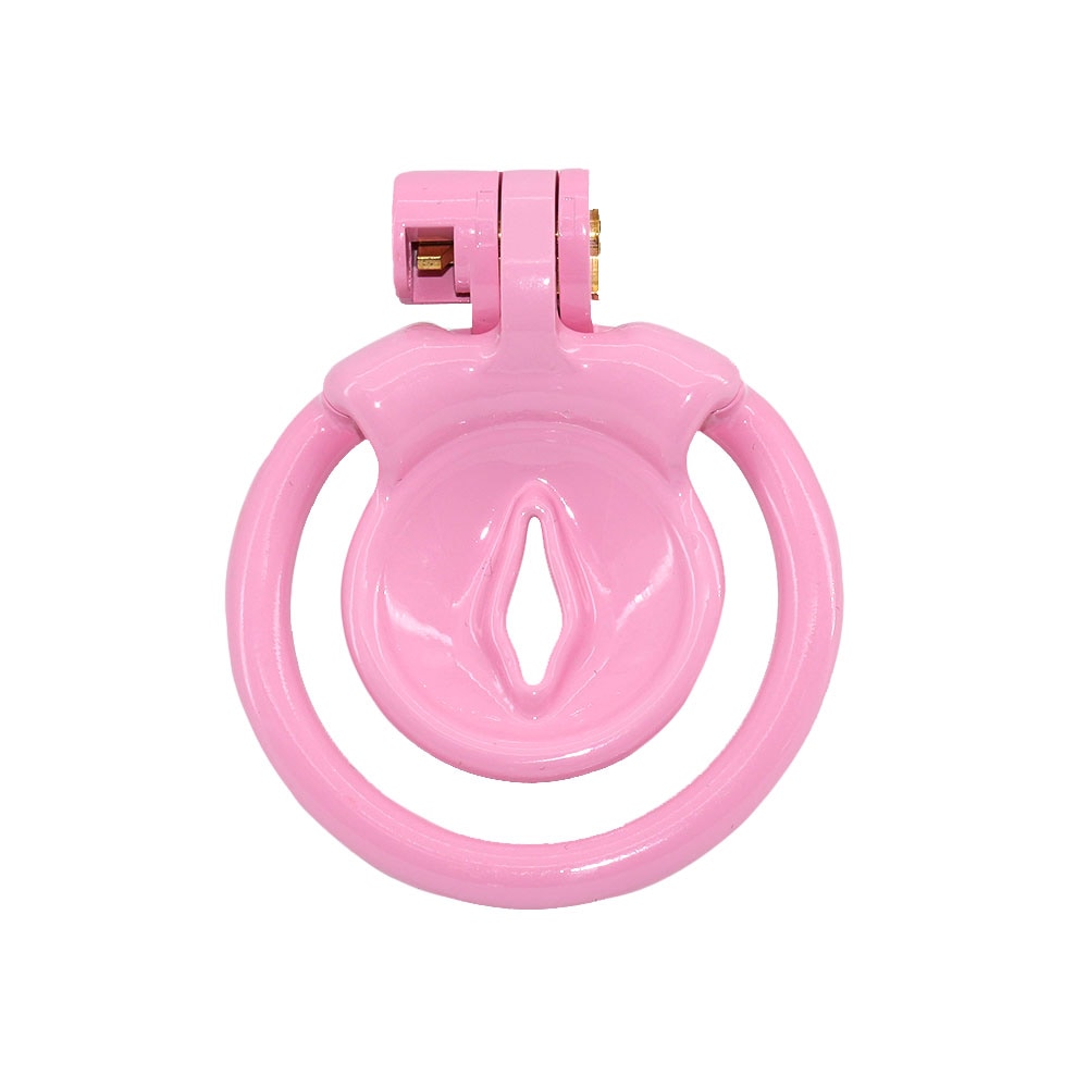 Pink Clit Flat Chastity Cage