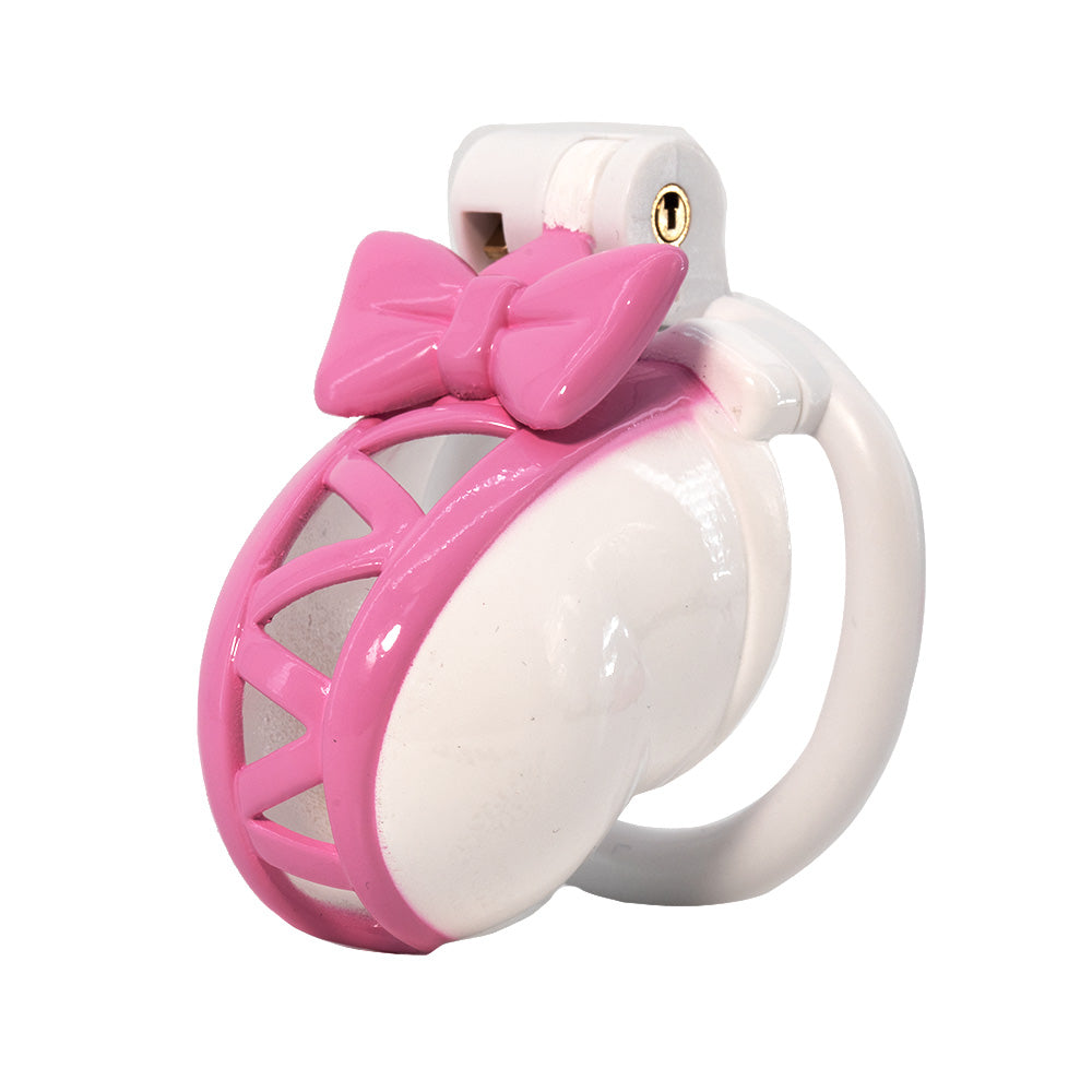 Pink Bow Sissy Chastity